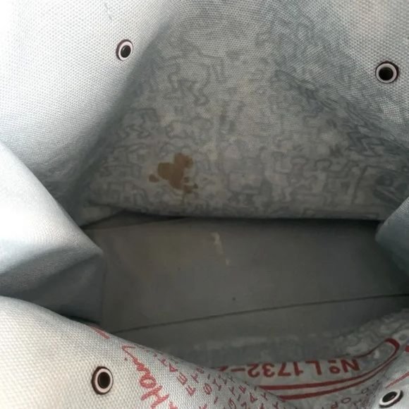 SOLD Coach X Keith Haring 2017 Collab Printed on Baby Blue Canvas Tote Bag 28651 - Picture 10 of 10